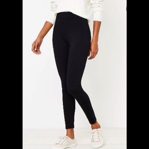 LOFT Black Lou & Grey Ponte Leggings Size Small NW